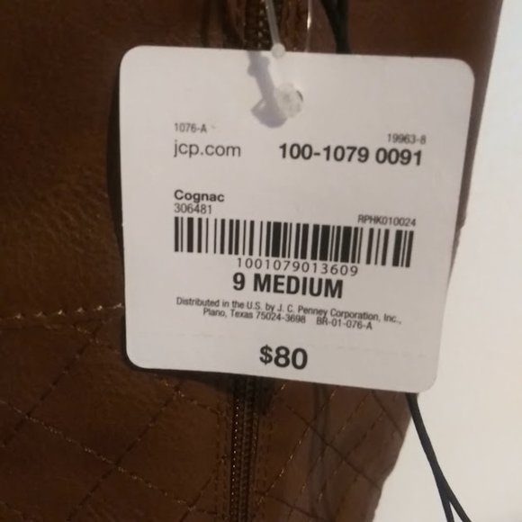 St. Johns Bay women's size 9 cognac (brown) riding boots - Picture 9 of 11